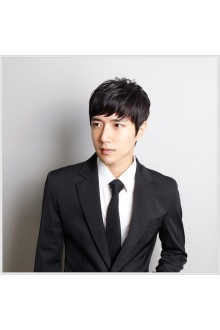 FESHFEN韓版男士假發(fā)100 %真發(fā)絲假發(fā)套定制禿頂時(shí)尚假發(fā)帥氣頭套